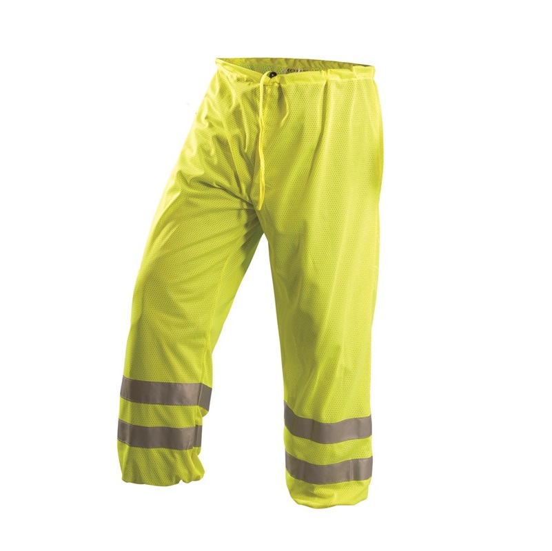 Premium Mesh Pants in Yellow w/Pass-Through Pocket